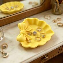 3D Printed Heart-Shaped Jewelry Tray With Pink Bow, Suitable For Vanity, Sinkside Or Jewelry Storage. A Great Home Decor, Desk Accessory And Jewelry Organizer - Multicolor - View 12