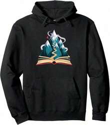 Book Nerd Compatible, Fun Gift For Readers, Book Lovers, Men And Women, Hoodie. - 黑色 12 - 查看 1