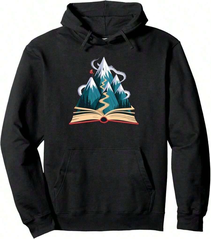 Book Nerd Compatible, Fun Gift For Readers, Book Lovers, Men And Women, Hoodie. - 黑色 12 - 查看 1