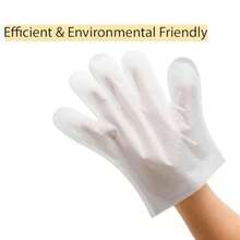 Disposable Body Wipes For Adult Elderly Care Large Soft Non-Woven No-Rinse Cleansing Gloves In White Ideal For Travel Hospital Camping Bedridden Use - như hình ảnh - Xem 4