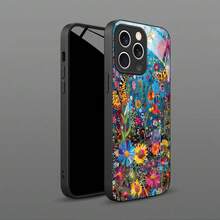 Phone Case - A Vibrant And Artistic Case With A Colorful Butterfly And Flower Design, Suitable For Samsung Y11 To 17 Pro Max. This Stylish And Scratch-Resistant Protective Case Makes A Perfect Gift For Her This Holiday Season. - 黑色 - 查看 7