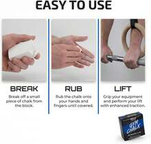 WARM BODY COLD MIND Sport Chalk Block - Gym Chalk For Weightlifting - Moisture-Absorbing Magnesium Carbonate - Gymnastics Hand Grip - ColorA - View 4