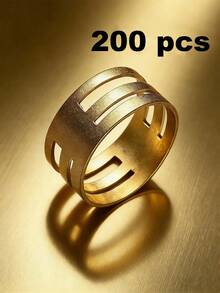 1/5/10/20/30/50/100 piezas Anillos divididos abiertos, anillos divididos convenientes adecuados para la fabricación de joyas, pulseras, collares - Amarillo Oro - Ver 24