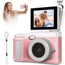 Câmera Digital Portátil HD 1080P, Câmera de Alta Definição para Fotografia e Vídeo, Foco Automático, Alta Resolução de Pixels, Anti-Tremor, Tela Giratória de 180° com Filtros de Cor, Zoom Digital 8X, Adequada para Adultos Iniciantes como Presente de Aniversário, Ano Novo e Natal (Bateria Recarregável de 800mAh) - Multicolorido - Visão 15