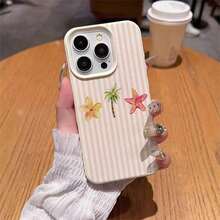Fashionable Printed Cell Phone Case 20261pc, Vacation Style, TPU Material, Summer Coconut Tree Design, Compatible With Phones, Spring Gift, International Version, Not The National Version - White 11 - View 4