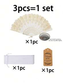 Bộ quà tặng tiệc cưới, quạt gấp cưới màu vàng/hồng, túi organza, thiệp cảm ơn, bộ quà lưu niệm, lý tưởng để tặng bạn bè, khách mời, tiệc chia tay cô dâu, tiệc sinh nhật, đạo cụ chụp ảnh, quà tiệc ngủ, bộ quà tiệc lễ hội, quà sinh nhật - nhiều màu - Xem 12