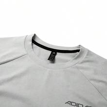Adidas Áo thun thể thao nam tay ngắn mới, nhanh khô và thoáng khí, cổ tròn, thích hợp cho tập luyện. - Xám - Xem 9