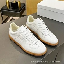 Zapatos casuales unisex, talla 36-45, zapatos casuales de mujer y zapatos deportivos de hombre, zapatos planos de suela blanda con cordones, zapatos cómodos y livianos de hombre para uso diario, de corte bajo,,,,,Zapatos de estilo europeo a la moda, zapatillas de entrenamiento clásicas alemanas, cuero natural de gamuza de alta calidad, zapatos deportivos casuales unisex. - Figura 14 - Ver 5