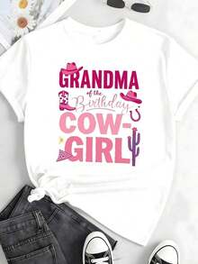 Modern Grandma Rodeo Cowgirl Birthday Party Outfit - 1 Daily Use - White - View 7