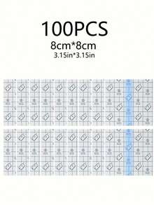 100pcs Waterproof Adhesive Bandages, Transparent Film Dressing Adhesive Bandages, Suitable For Shower, Swimming Protection And Tattoo Care - Multicolor - View 19