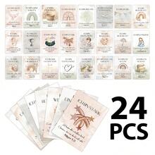 24张德语圣经经文卡片 - 激励人心的祈祷卡片，送给亲朋好友，基督教鼓励卡片，包含经文引语，每日肯定和励志卡片 - 彩色 - 查看 7