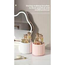 This Large-Capacity Rotating Pen Holder/Creative Desktop Organizer Is A Multi-Functional Makeup Brush Holder, Lipstick, And Eyeshadow Holder, Suitable For Students To Store Pens And For Families To Store Makeup Tools. - Rotating Pen Holder - View 5