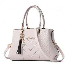 ALARION Womens Purses And Handbags Shoulder Bag Ladies Designer Satchel Messenger Tote Bag - 1-米色 - 查看 1