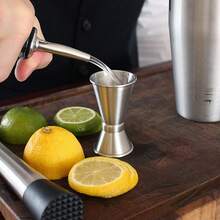 Brodark Cốc đong rượu hai đầu bằng thép không gỉ, cốc đong chuyên nghiệp dành cho người pha chế với vạch chia chính xác, nâng tầm trải nghiệm pha chế tại nhà với các loại trái cây trang trí. - Xem 3