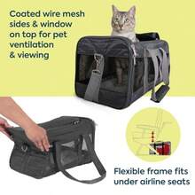 Travel Original Deluxe Airline - Transportín para Mascotas - Carbn - Ver 2