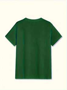 Men's Basic T-Shirt, Versatile Top, Men's Summer Clothing - 綠色 - 查看 2