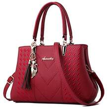 ALARION Womens Purses And Handbags Shoulder Bag Ladies Designer Satchel Messenger Tote Bag - 1-紅色 - 查看 1
