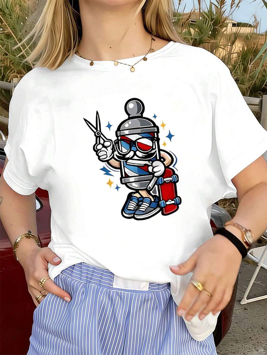 Women T-Shirts - White - View 1