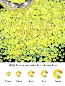 2mm-6mm Resin Rhinestones Flat Back Diamonds Olive Non-Heat Fix Crystal Diamonds DIY Crafts Cups Bottles Glasses Clothes Loose Glitter Crystal Stones - Olive Green - View 21