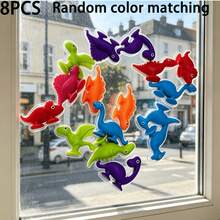 Children's Soft Rubber Dinosaur Suction Cup Puzzle Toys, Bathtub Games, Refrigerator Toys, Window Toys, Perfect Gift For Boys And Girls. 8pcs/16pcs/20pcs/32pcs/40pcs/68pcs/Set Dinosaur Suction Cup Toys - Random Color Matching - Multicolor - View 14