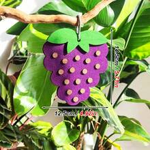 1 pièce Jouet à mâcher en forme de fruit pour perroquet, accessoire de fourragement suspendu en bois doux et feutre, ornement éducatif anti-ennui pour perruches et conures, décoration de cage - Voir 9