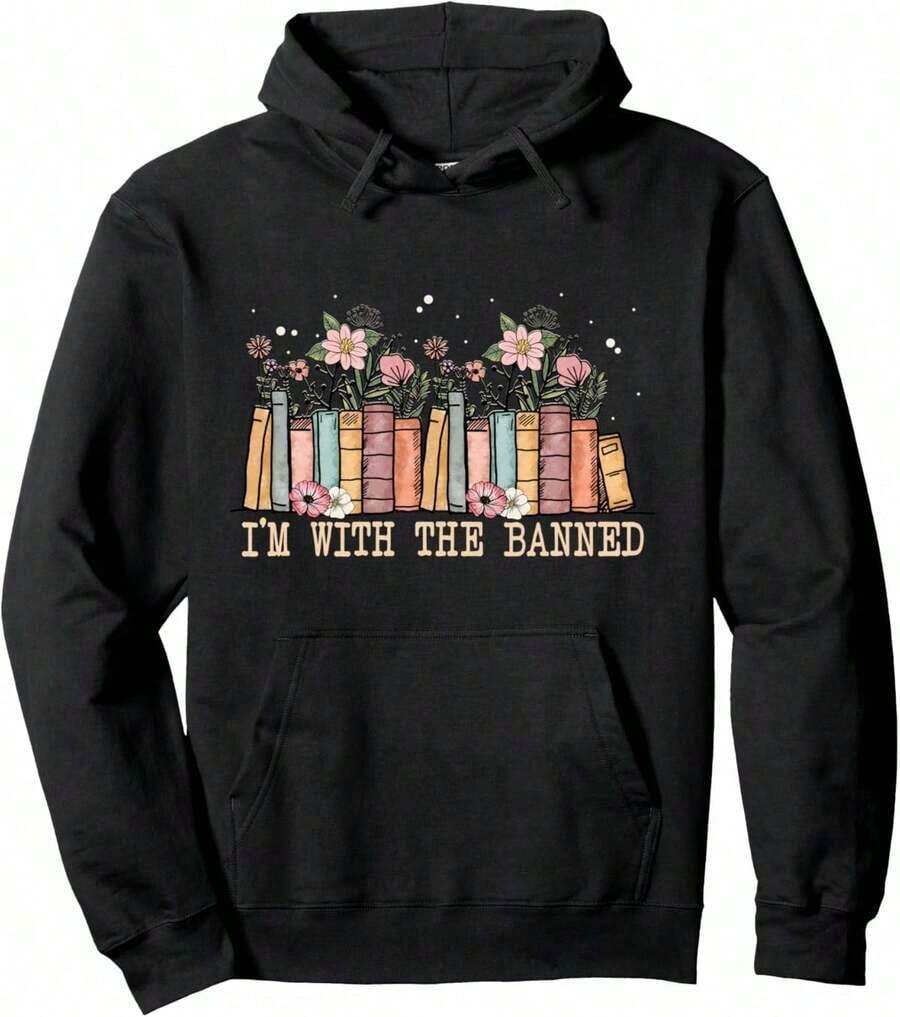 Book Nerd Compatible, Fun Gift For Readers, Book Lovers, Men And Women, Hoodie. - Black 7 - View 1