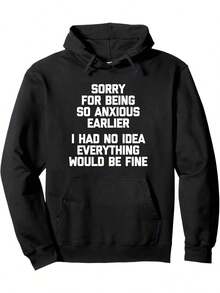 Compatible With The Talentless But Connected Hoodie, Warm Cotton Blend, Essential For Fall And Winter Casual Wardrobe, Versatile Hoodie - Comfortable Everyday Wear, Perfect Gift_903 - 黑色 1 - 查看 1