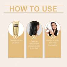 Mascarilla para el cabello refrescante y no graso: cabello suave y brillante voluminoso, ayuda nutritiva para el cuero cabelludo y repara los hebras del cabello dañado - 1 - Ver 6