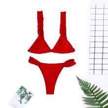 Nuevo bikini sexy con volantes para mujer, traje de baño SP056 en - color - Ver 9