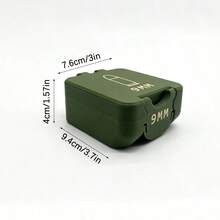 1pc .22 Caliber Bullet Cartridge Box, 3D Printed Portable Micro Storage Container, Outdoor Mini Organizer - Multicolor - View 11