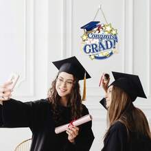 Graduation Wooden Wall Decor, Graduation Cap And Diploma Pattern, Suitable For Graduation Party, Home, Classroom - View 5