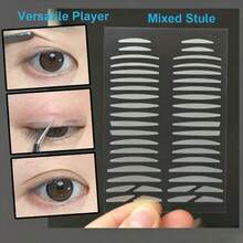 1/3/5/10 Sheet Ultra Invisible Clear Double Eyelid Stickers, Natural Long-Lasting Eyelid Lift Tapes For Hooded Eyes, Waterproof & Sweatproof, No Trace For All Day Wear - Nude - View 2