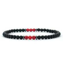 diffone Fashion Handmade 4mm Onxy Beads Bracelet Antique Stone Beaded Yoga Meditation For Men Armband Jewelry Men - 4mm Stone Men's Bracelet - View 15