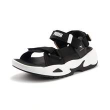 Puma Sandalias deportivas unisex de punta abierta, con cierre de gancho y bucle para playa - Negro - Ver 9