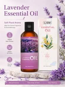 1 Flasche 100ml/30ml Lavendel Duft Ätherisches Öl, geeignet für Raumduft, Diffuser, Luftbefeuchter, DIY Seife, Kerzenmachen, Büroentspannung, Heimtreffen, langanhaltender Duft, Geschenk für Freunde - Einheitsgröße - Übersicht 9