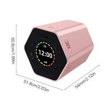 Digital Timer Clock - Sensor Rotating Display, 60 Hour Battery with USB Charge, Classroom Timer with Easy Set, Kitchen Study for Cooking Baking Meeting, Timers Clock for Exercise Bathroom Daily Use - Rosa1 - Ver 2