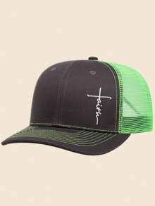 Mũ lưỡi trai kiểu Anh thiết kế mới, chữ Cross, hơi cong, kiểu Richardson Trucker, mũ thể thao. - đi qua - Xem 6