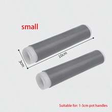 2pcs Silicone Pot Handle Covers, Heat-Resistant Cast Iron Pot Handle Covers, Non-Slip Cast Iron Skillet Handle Covers, Multi-Functional Silicone Pot Mats, Grey Silicone Pot Handle Covers, Suitable For Kitchenware - View 11