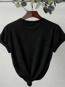 Women T-Shirts - Black - View 2