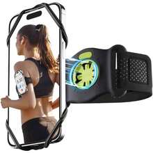 Bone Run Tie Connect Kit 2 netic Soporte nético de teléfono para, Brazalete Deportivo de liberación rápida Compatible con iPhone 16 15 13 Pro MAX  Galaxy, se Adapta a 4.7''-7.2 - Revista de bicicletas - Ver 2