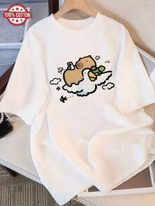 Women T-Shirts - [White] - View 9