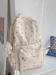 Women's Backpack, Large Capacity Travel Backpack For Women, Backpack For Work And School, Fashionable Computer Bag, Short Distance Business Travel Bag, Backpack - Apricot - View 7