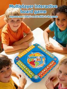 Kids Counting Game, Math Flash Card Flipping Board Game With Dice, Educational Arithmetic Toy For Toddlers, Preschool Math Learning Activity - Multicolor - View 4