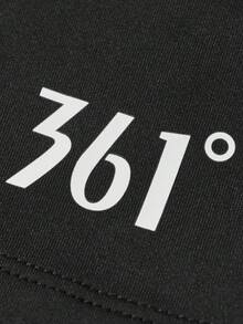361degree 361 男士新款沙灘短褲，附壓縮內襯，時尚印花，可調腰帶，高品質橡膠印花，適合游泳、度假、沙灘、溪流徒步、衝浪、激流泛舟、健身，四季皆宜 - 黑色 - 查看 10