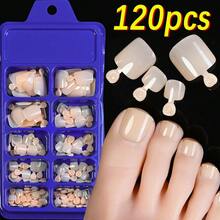 120-Piece French Manicure Set In 9 Colors, Short Square Style, Full Coverage Press-On Nails In Summer Pink And Glossy Brown. - Coral Pink - View 1