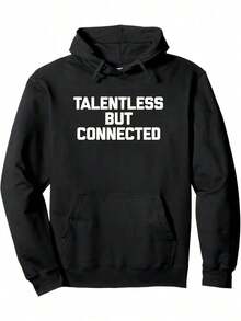 Compatible With The Talentless But Connected Hoodie, Warm Cotton Blend, Essential For Fall And Winter Casual Wardrobe, Versatile Hoodie - Comfortable Everyday Wear, Perfect Gift_903 - 黑色 9 - 查看 1