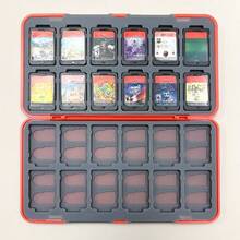 24 Slots Game Card Storage Box Compatible With Switch 2 Switch OLED Switch Lite, Portable Game Cartridge Case Holds 24 Game Cards & SD Memory Cards Light Travel Protective Holder - View 8