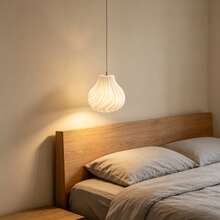 1 pieza Pantalla de lámpara con textura de remolino de crema, para decoración de iluminación del hogar, pantalla de lámpara de repuesto (solo la pantalla, sin fuente de luz u otros accesorios incluidos) - Multicolor - Ver 4