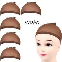 5pcs/10pcs/20PCS/100pc Women's Transparent HD Wig Cap, Elastic Nylon Material Wig Cap, Invisible Ultra-Thin Elastic Stocking Cap Suitable For Full Head Wigs - Multicolor - View 13