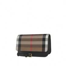 Burberry 女款格紋單肩斜背包 80840261 - 黑色拼色80840261 - 查看 3